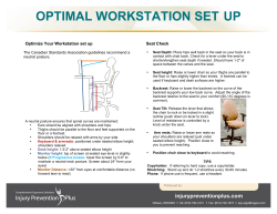 Optimize your workstation set up