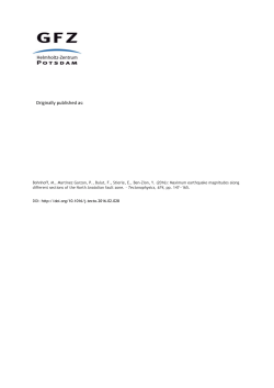 Maximum earthquake magnitudes along different