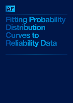 Fitting Probability Distribution Curves to Reliability Data