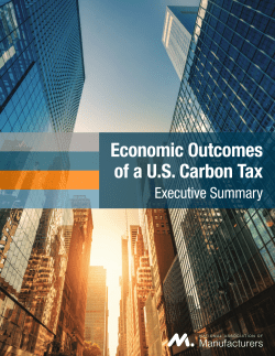 Economic Outcomes of a U.S. Carbon Tax - NAM