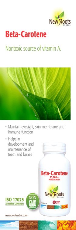 Beta-Carotene - New Roots Herbal