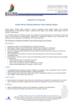 South African Sailing National Team Sailing League