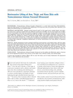 Noninvasive Lifting Of Arm, Thigh, And Knee Skin With