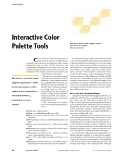 Interactive color palette tools - Brown CS