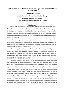 Algae and Biota for Estimation of Their Impact on Marine Ecosystems