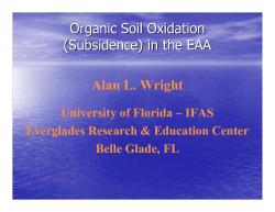 Organic Soil Oxidation (Subsidence)