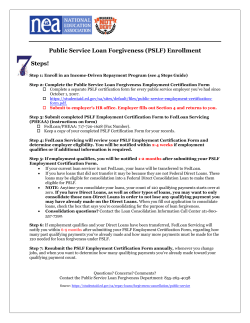 Public Service Loan Forgiveness (PSLF) Enrollment Steps!