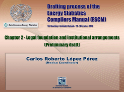 Legal foundation and institutional arrangements
