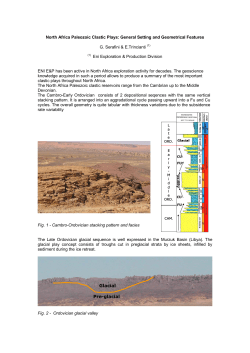 North Africa Paleozoic Clastic Plays: General Setting and