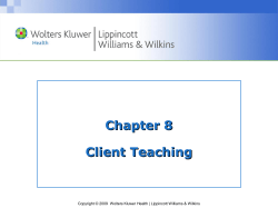 Capacity to Learn (cont`d)