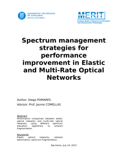 Spectrum management strategies for performance