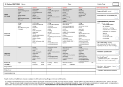 Pupils moving in to S5 must choose a subject in