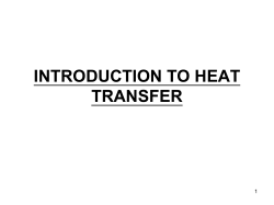 Introduction to Heat Transfer