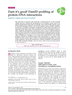 DamID profiling of protein-DNA interactions