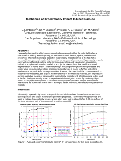 Mechanics of Hypervelocity Impact Induced Damage