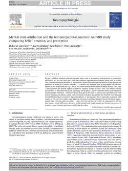 Mental state attribution and the temporoparietal