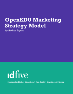 OpenEDU Marketing Strategy Model