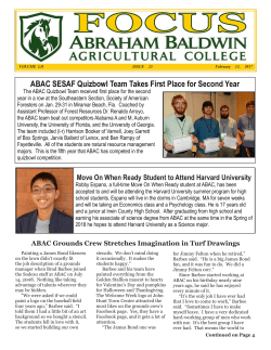 ABAC SESAF Quizbowl Team Takes First Place for Second Year
