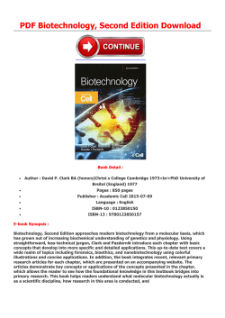 PDF Biotechnology, Second Edition