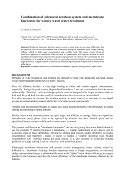 Combination of advanced aeration system and membrane