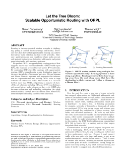Let the Tree Bloom: Scalable Opportunistic Routing with ORPL