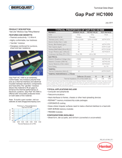 Gap Pad&reg; HC1000 - Bergquist Company