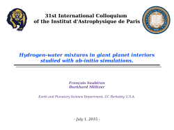 Hydrogen-water mixtures in giant planet interiors studied with
