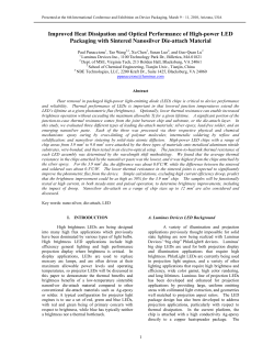 Improved Heat Dissipation and Optical Performance of