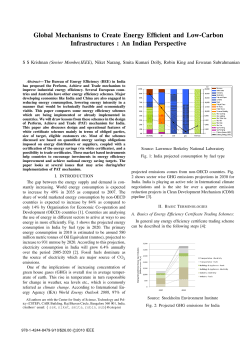 Global Mechanisms to Create Energy Efficient and Low