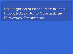 The Release of Algal Saccharides through Various Treatments