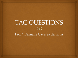 TAG QUESTIONS