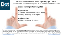 Set Your Hands Free with British Sign Language. Level 1. Consists