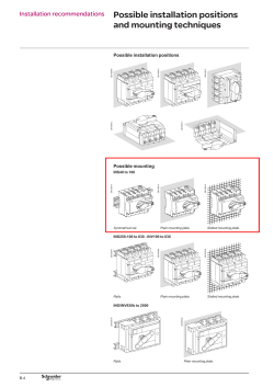 Possible installation positions and mounting