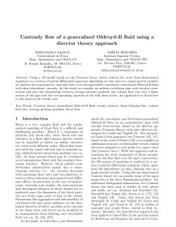 Unsteady flow of a generalized Oldroyd-B fluid using a - CIMA-UE