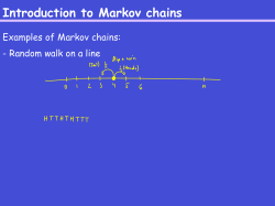 Introduction to Markov chains