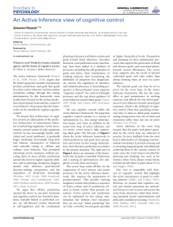 An Active Inference view of cognitive control