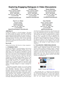 Exploring Engaging Dialogues in Video Discussions