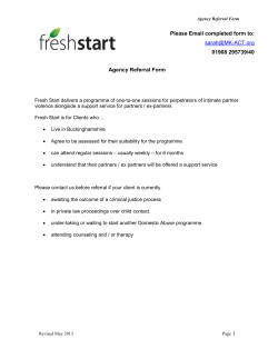 Knowsley Domestic Violence Support Services