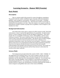 Learning Scenario &ndash; Rumor Mill (Vensim)