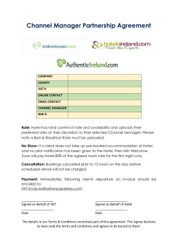 Hotel Name Room Types and Rateplans