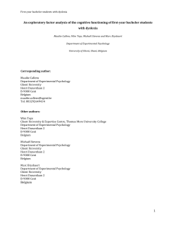 An exploratory factor analysis on the cognitive functioning - crr