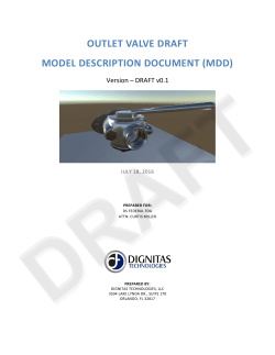 outlet valve draft model description document (mdd)