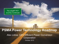 Ecosystem Development - Efficient Power Conversion