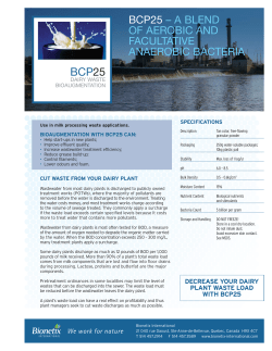 BCP25 &ndash; A BLEND OF AEROBIC AND FACULTATIVE ANAEROBIC