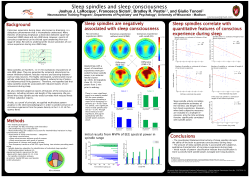 Sleep spindles and sleep consciousness