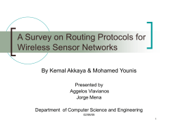 Energy-aware routing for cluster-based sensor