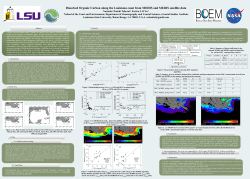 Dissolved Organic Carbon along the Louisiana coast from MODIS