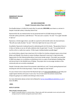 IMMMEDIATE RELEASE PRESS RELEASE BIG WIN IN