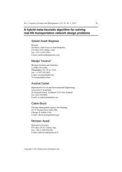 A Hybrid Meta-Heuristic Algorithm for Solving