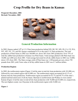 Crop Profile for Dry Beans in Kansas